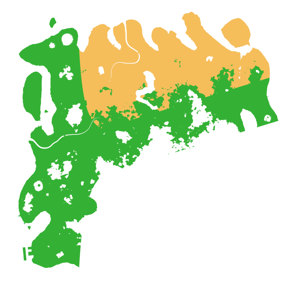 Biome Rust Map: Procedural Map, Size: 4500, Seed: 123544