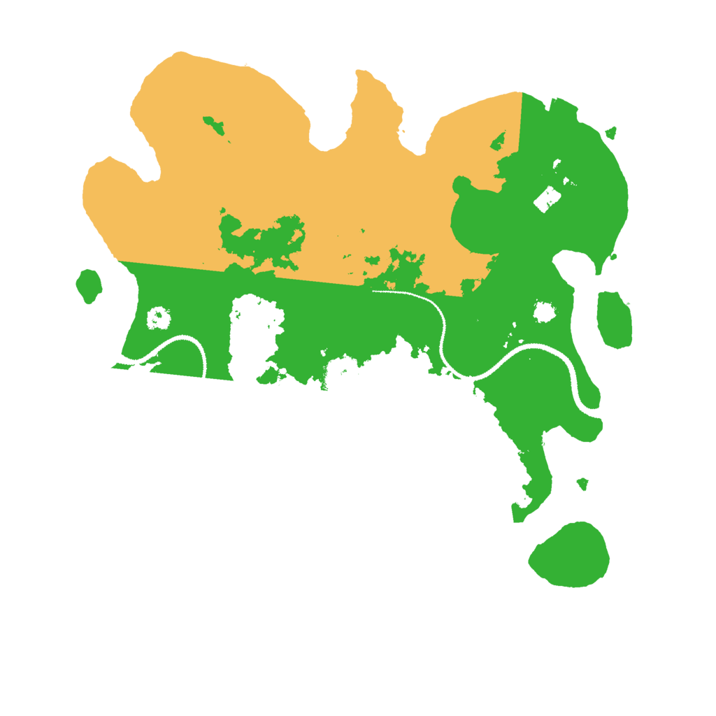 Biome Rust Map: Procedural Map, Size: 3000, Seed: 739436