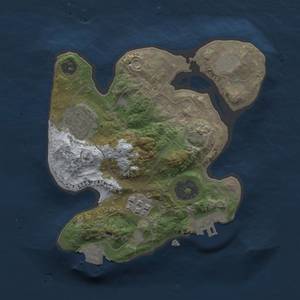 Thumbnail Rust Map: Procedural Map, Size: 2000, Seed: 122333, 7 Monuments