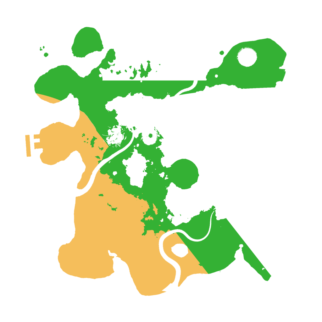 Biome Rust Map: Procedural Map, Size: 3000, Seed: 16363368