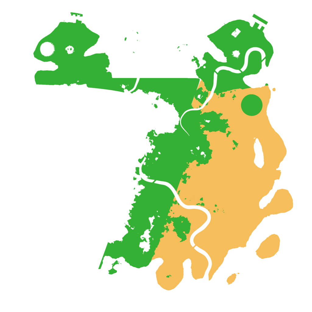 Biome Rust Map: Procedural Map, Size: 3850, Seed: 77684891
