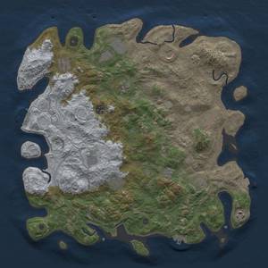 Thumbnail Rust Map: Procedural Map, Size: 4250, Seed: 18662956, 19 Monuments