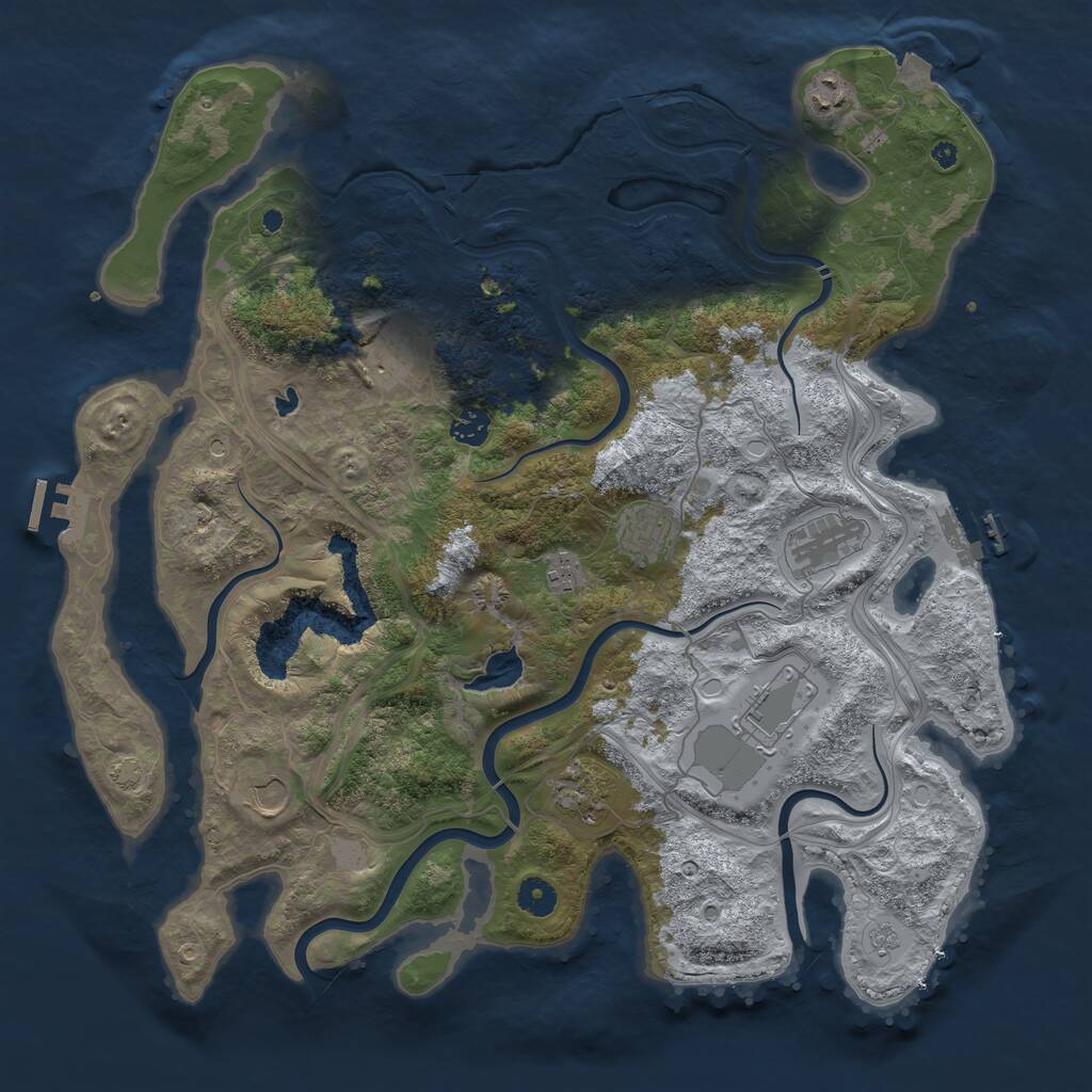 Rust Map: Procedural Map, Size: 4250, Seed: 507978863, 15 Monuments