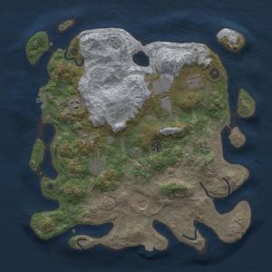 Thumbnail Rust Map: Procedural Map, Size: 3750, Seed: 800361724, 16 Monuments