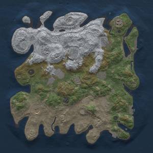 Thumbnail Rust Map: Procedural Map, Size: 3800, Seed: 27621953, 18 Monuments