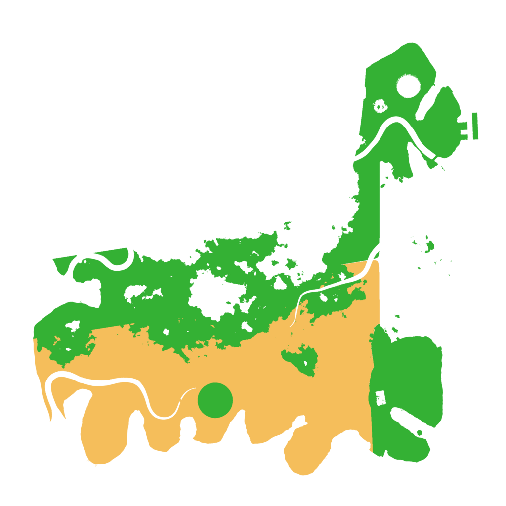 Biome Rust Map: Procedural Map, Size: 3800, Seed: 27621953