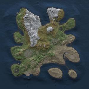 Thumbnail Rust Map: Procedural Map, Size: 2500, Seed: 855451282, 6 Monuments