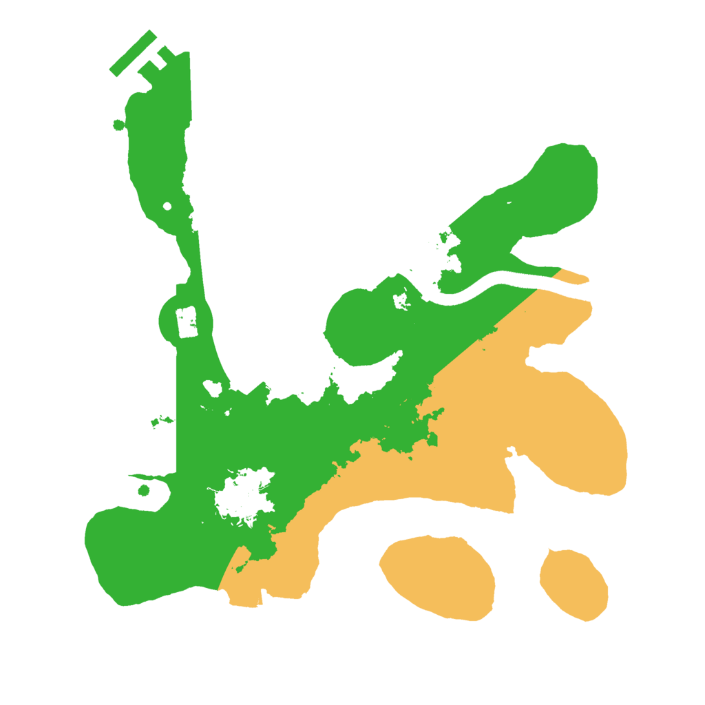 Biome Rust Map: Procedural Map, Size: 2500, Seed: 855451282