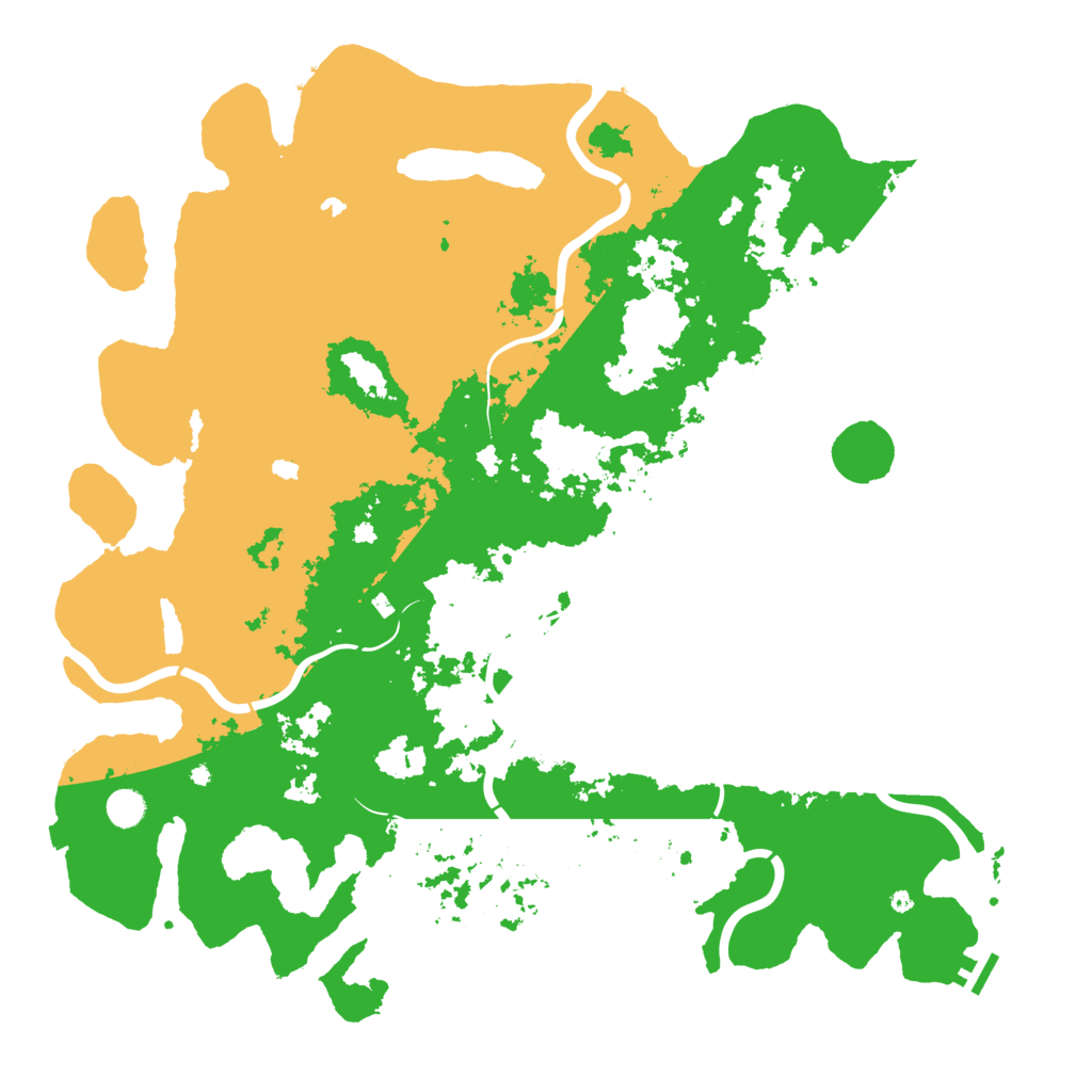 Biome Rust Map: Procedural Map, Size: 5000, Seed: 775398302