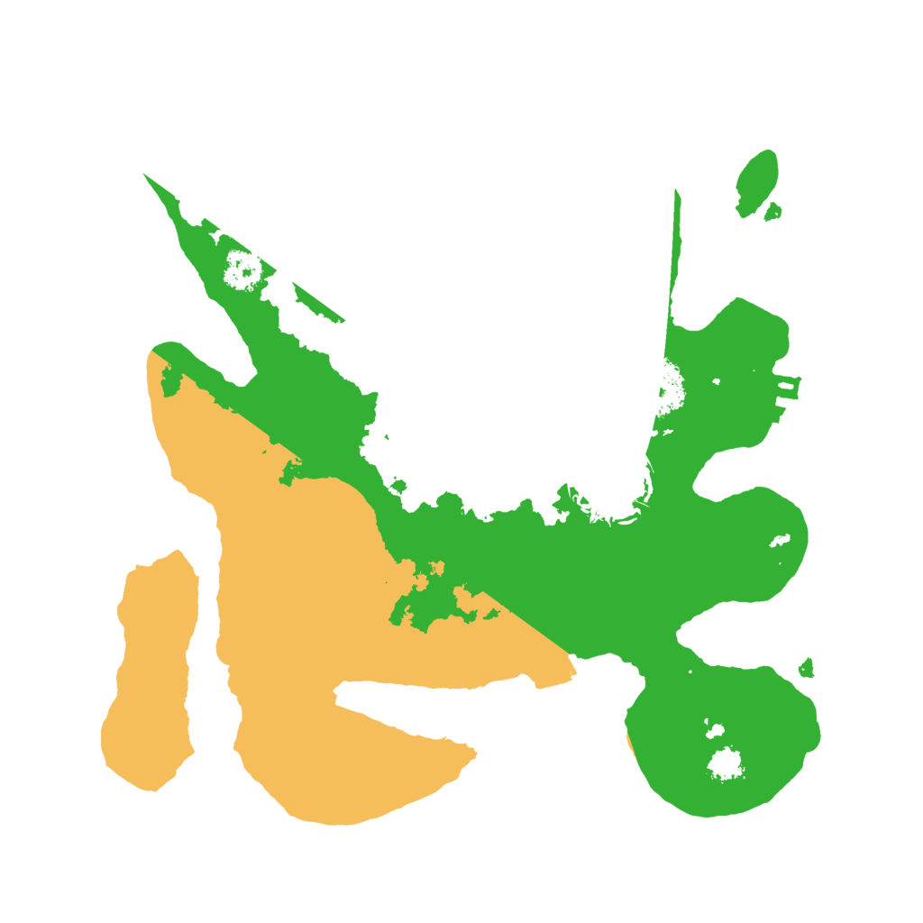 Biome Rust Map: Procedural Map, Size: 2500, Seed: 492871115