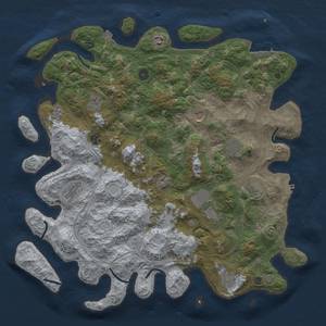 Thumbnail Rust Map: Procedural Map, Size: 4500, Seed: 144591760, 19 Monuments