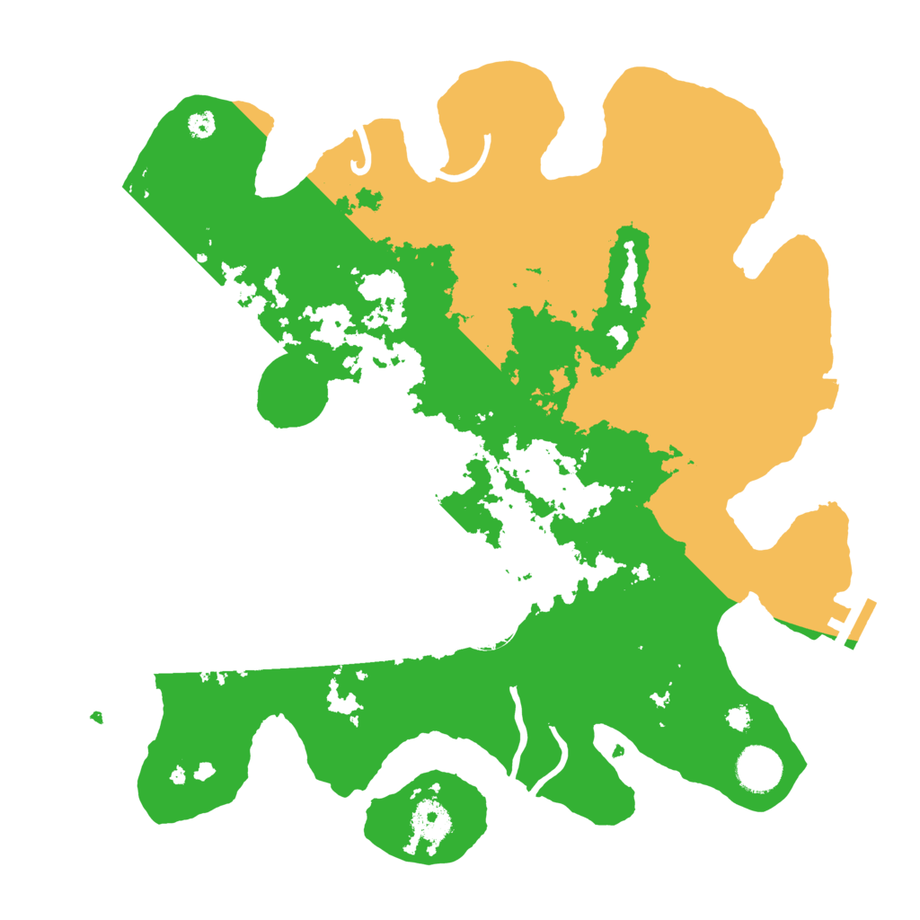 Biome Rust Map: Procedural Map, Size: 3500, Seed: 874463