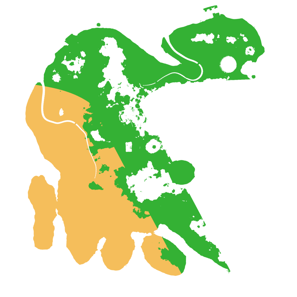 Biome Rust Map: Procedural Map, Size: 3200, Seed: 55453076