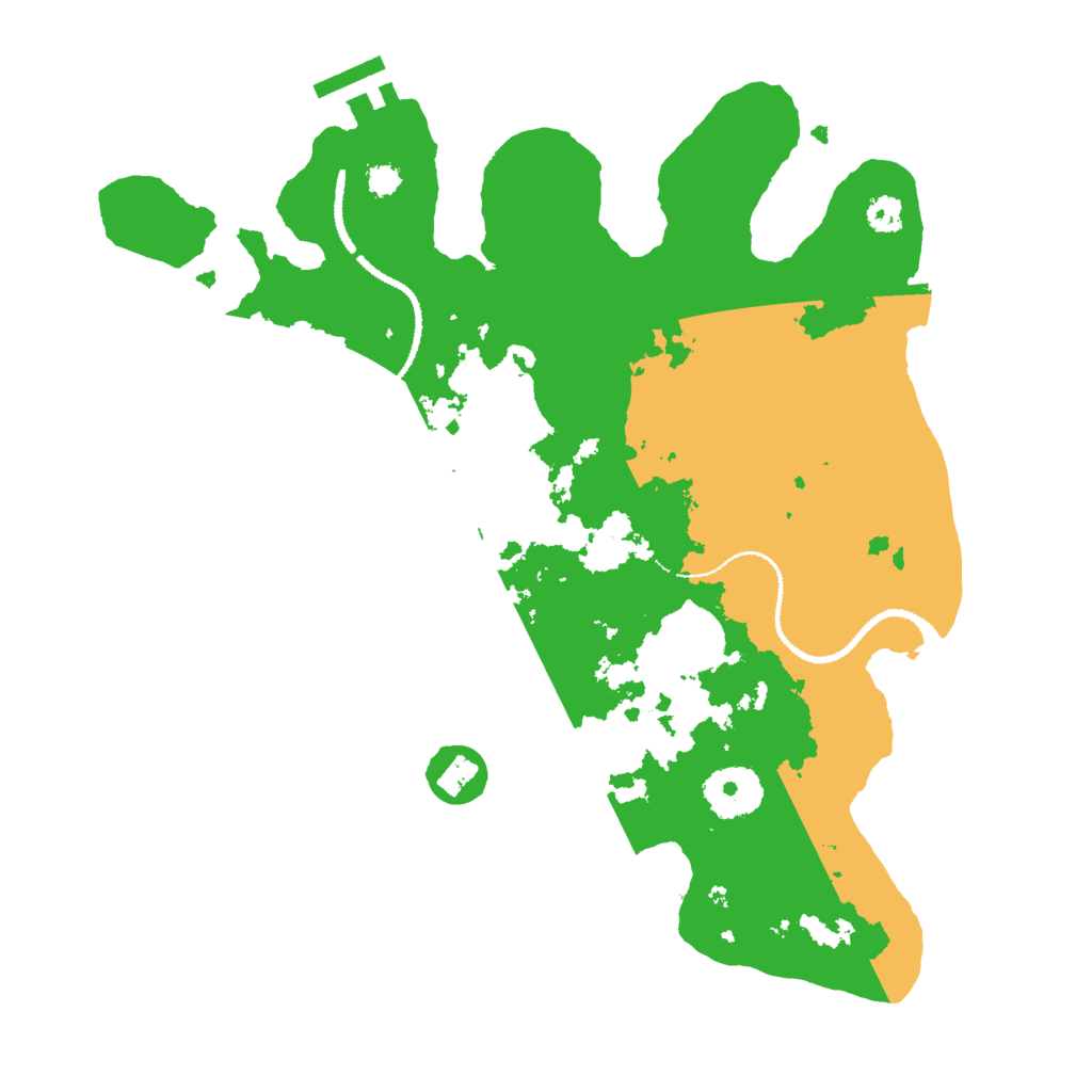 Biome Rust Map: Procedural Map, Size: 3000, Seed: 404539895