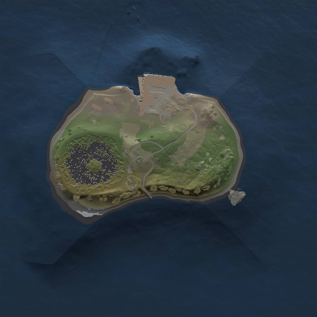 Rust Map: Procedural Map, Size: 1000, Seed: 34253245, 3 Monuments