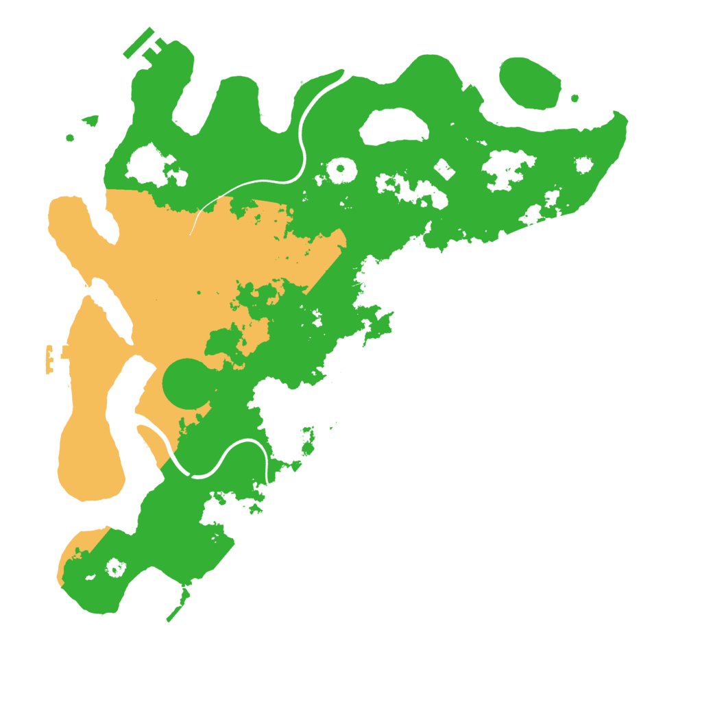 Biome Rust Map: Procedural Map, Size: 3700, Seed: 24176633