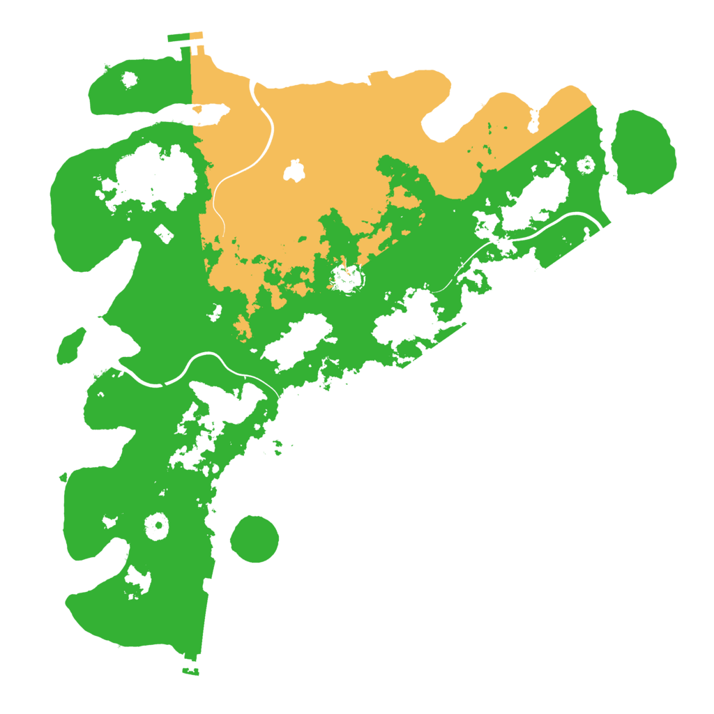 Biome Rust Map: Procedural Map, Size: 4100, Seed: 58296118