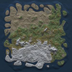 Thumbnail Rust Map: Procedural Map, Size: 5000, Seed: 1593932163, 19 Monuments