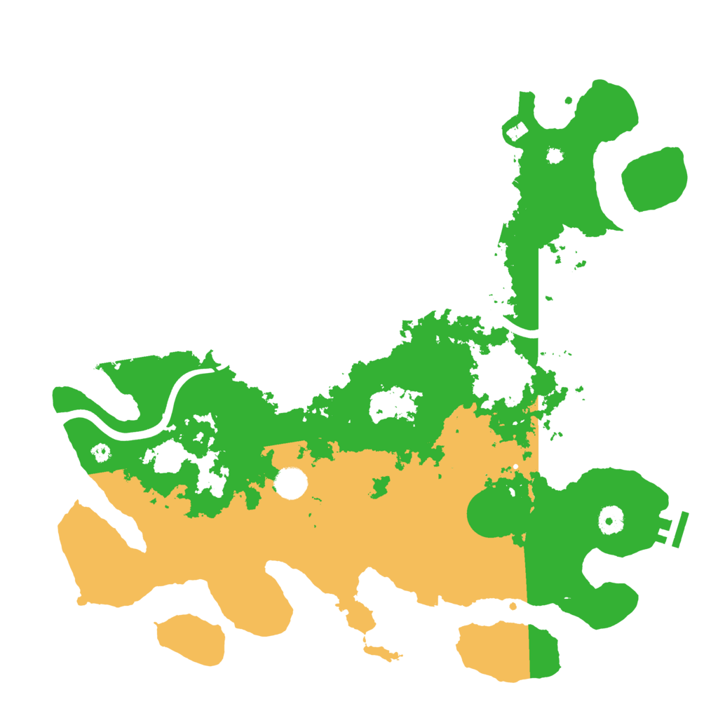 Biome Rust Map: Procedural Map, Size: 3950, Seed: 57636108