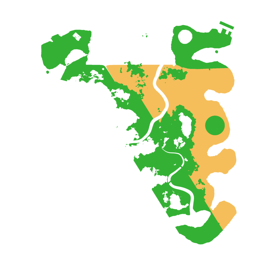 Biome Rust Map: Procedural Map, Size: 3500, Seed: 98100110