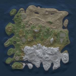 Thumbnail Rust Map: Procedural Map, Size: 3700, Seed: 2009227084, 18 Monuments