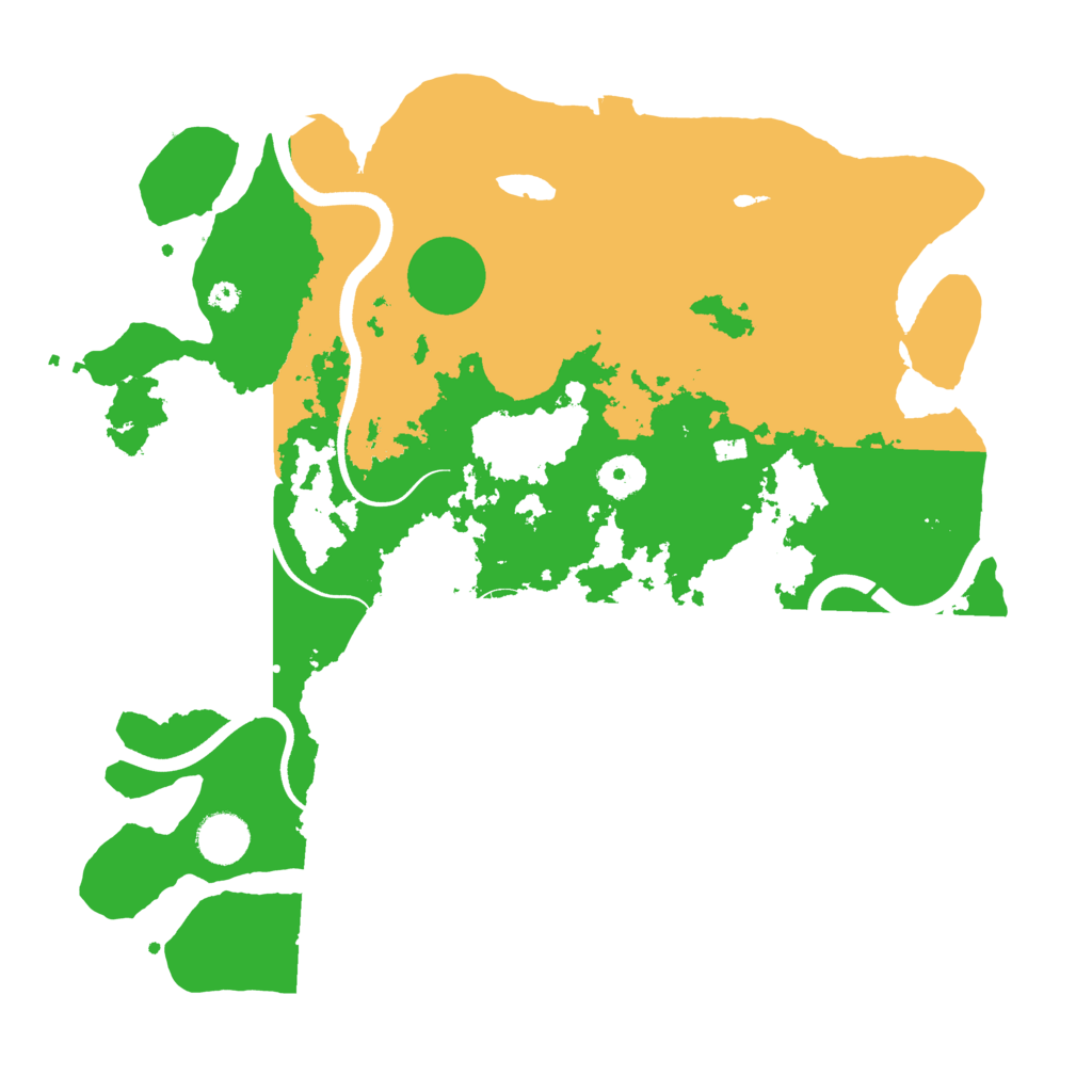 Biome Rust Map: Procedural Map, Size: 3700, Seed: 2009227084