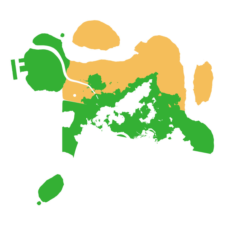 Biome Rust Map: Procedural Map, Size: 2500, Seed: 13456