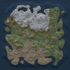 Thumbnail Rust Map: Procedural Map, Size: 4250, Seed: 444131331, 19 Monuments