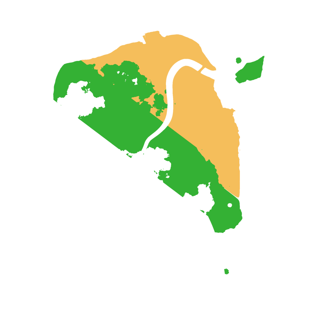 Biome Rust Map: Procedural Map, Size: 2200, Seed: 12254