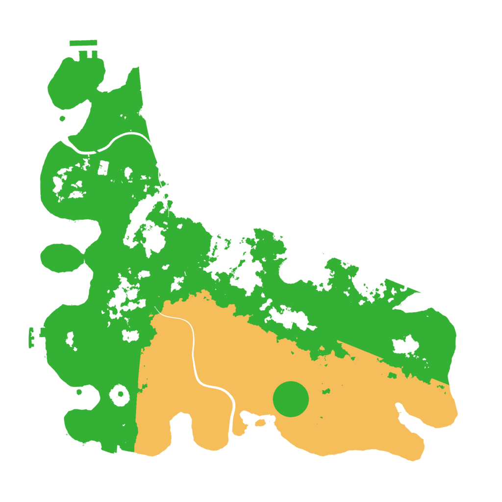 Biome Rust Map: Procedural Map, Size: 3700, Seed: 1982086226