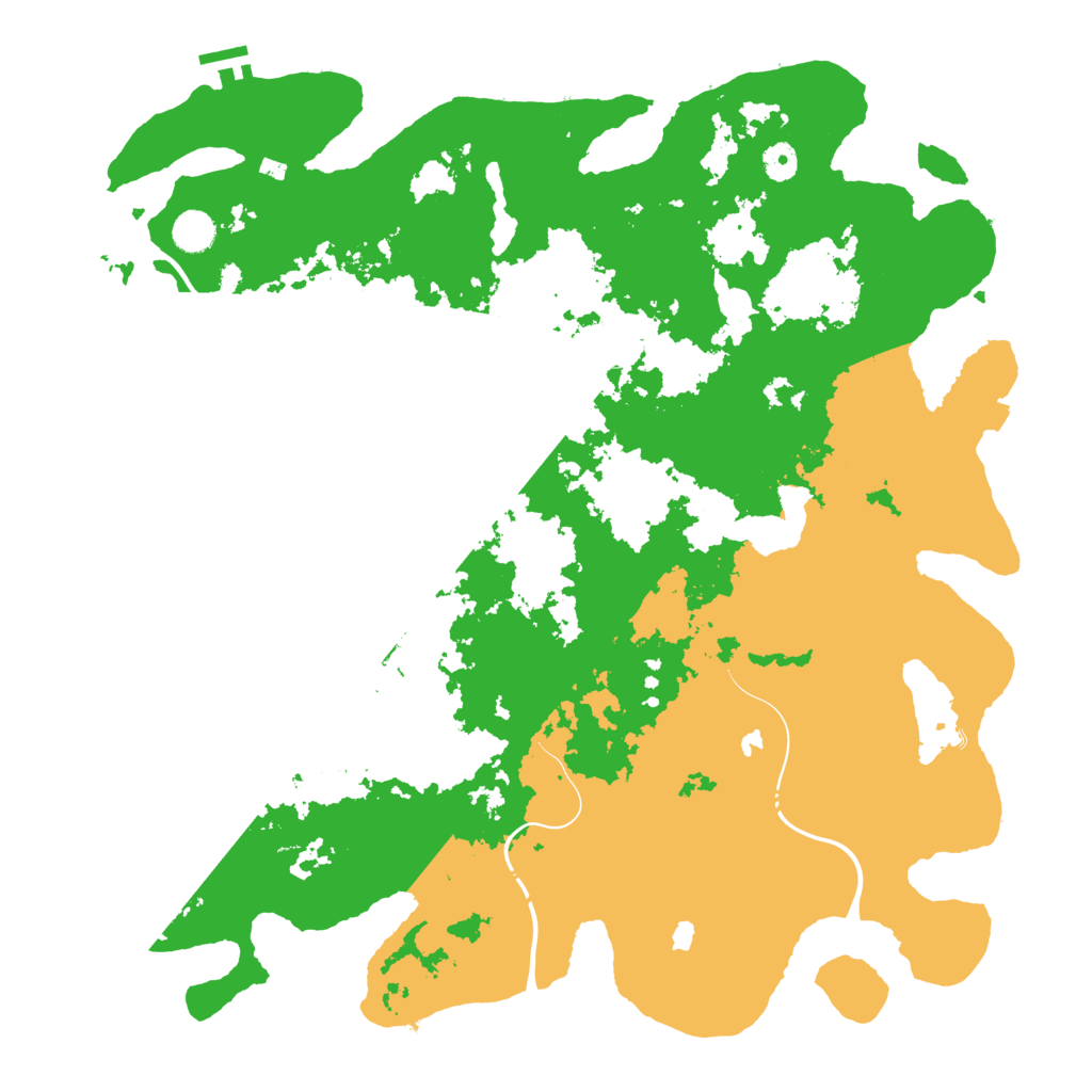 Biome Rust Map: Procedural Map, Size: 4500, Seed: 170969017