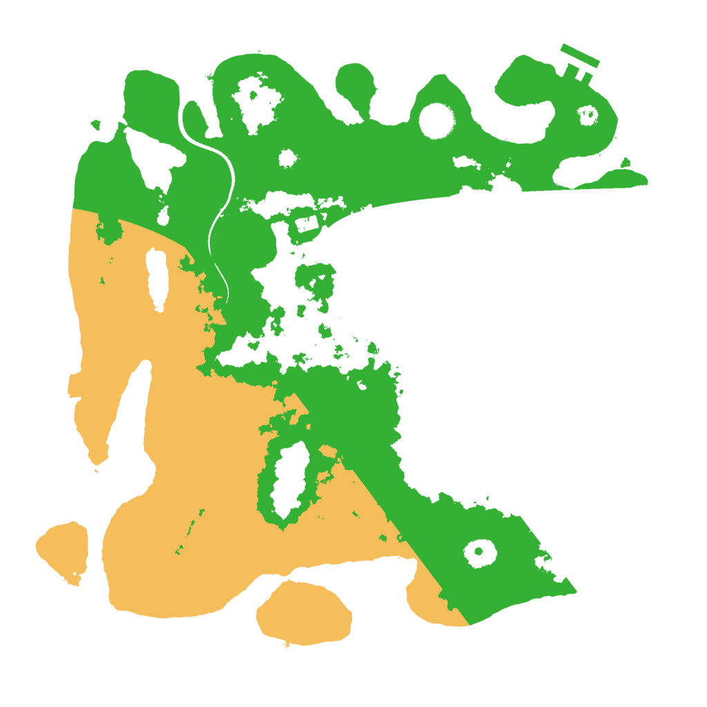 Biome Rust Map: Procedural Map, Size: 3500, Seed: 580746615