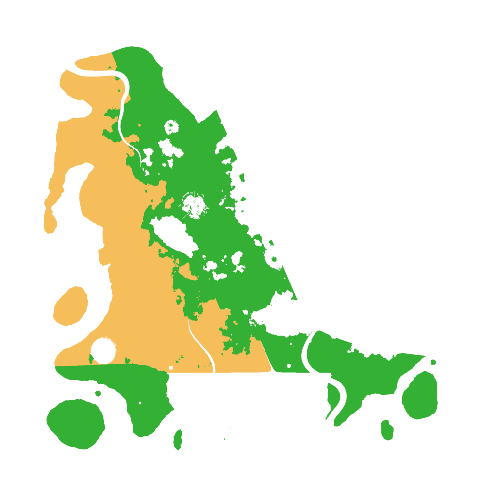 Biome Rust Map: Procedural Map, Size: 3500, Seed: 416378449