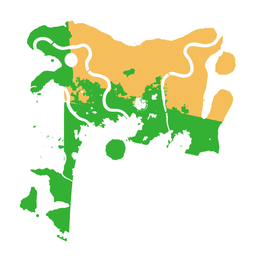 Biome Rust Map: Procedural Map, Size: 3500, Seed: 4847696