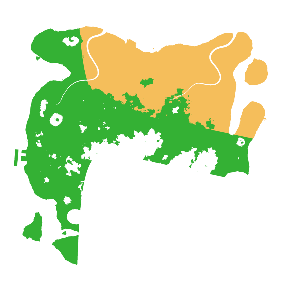 Biome Rust Map: Procedural Map, Size: 3500, Seed: 4847696