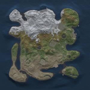 Thumbnail Rust Map: Procedural Map, Size: 3000, Seed: 23555, 13 Monuments