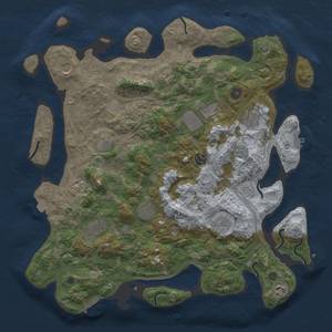 Thumbnail Rust Map: Procedural Map, Size: 4250, Seed: 403342672, 19 Monuments