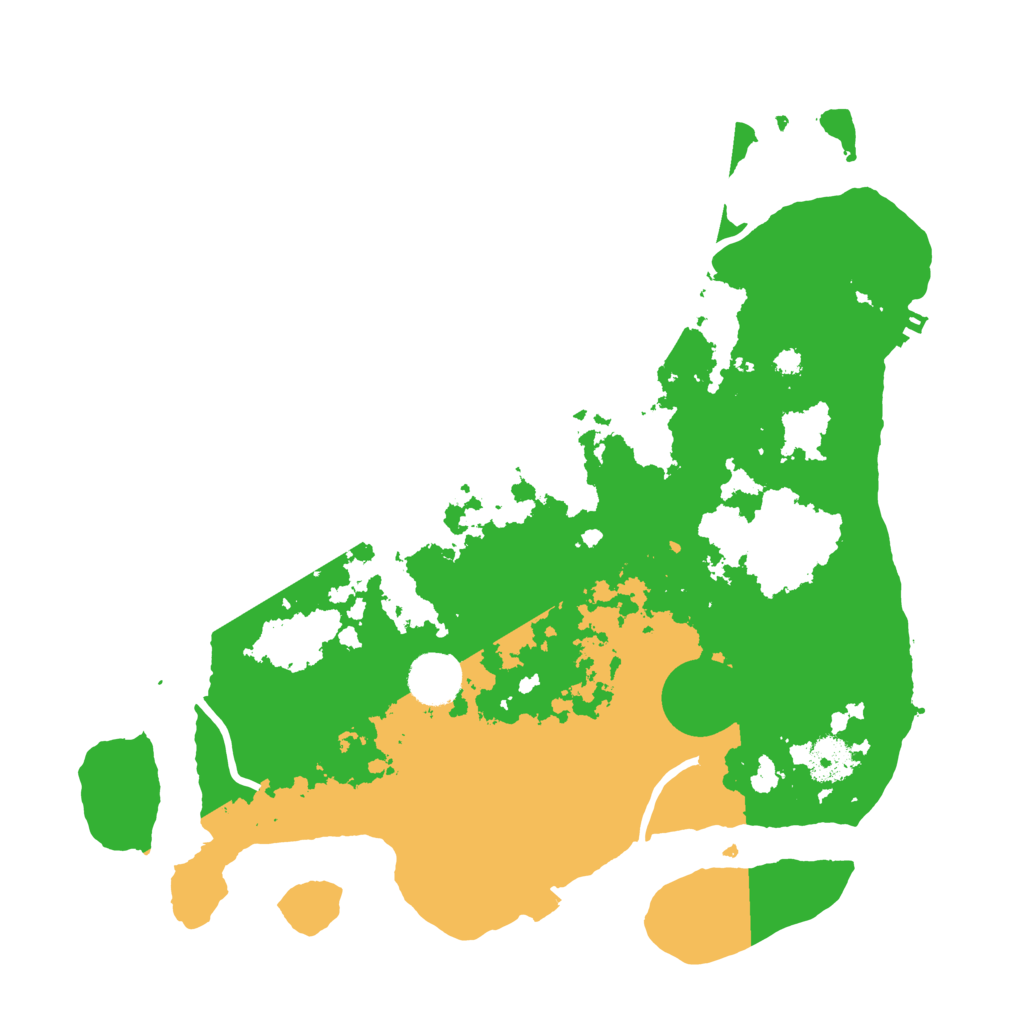 Biome Rust Map: Procedural Map, Size: 3500, Seed: 1611