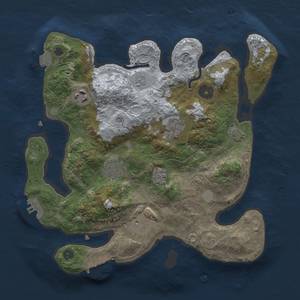 Thumbnail Rust Map: Procedural Map, Size: 3000, Seed: 1819001220, 13 Monuments