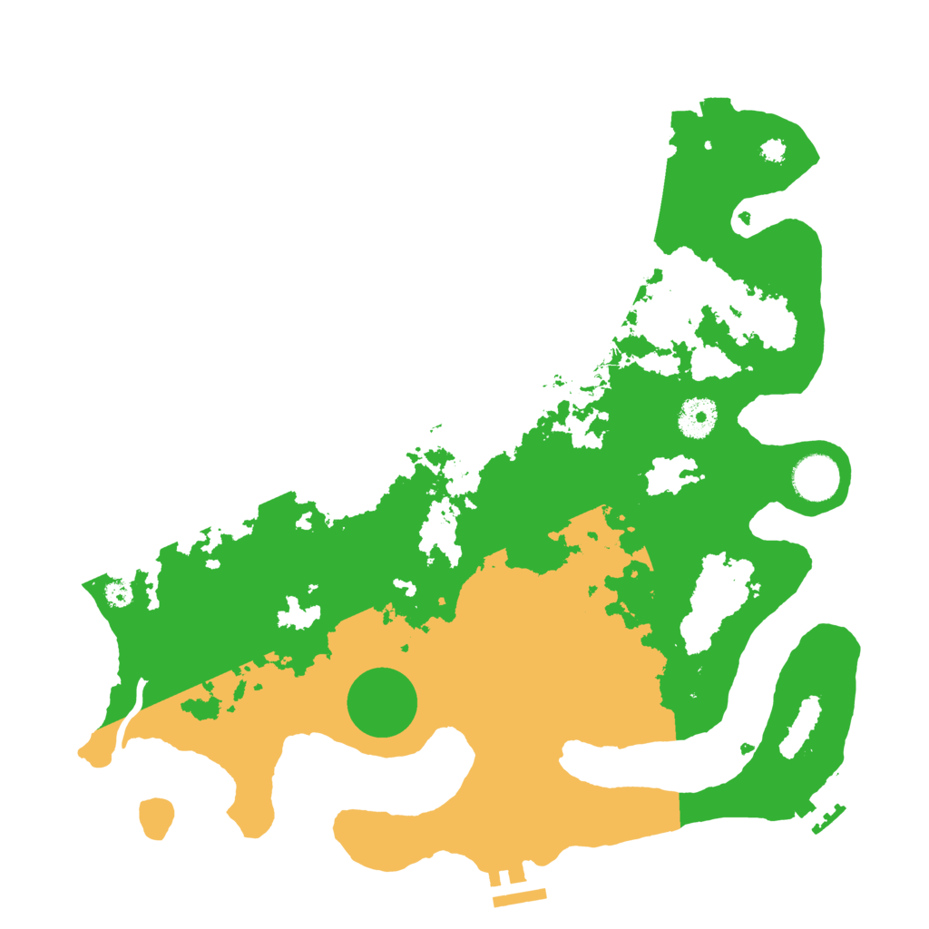 Biome Rust Map: Procedural Map, Size: 3500, Seed: 80447379