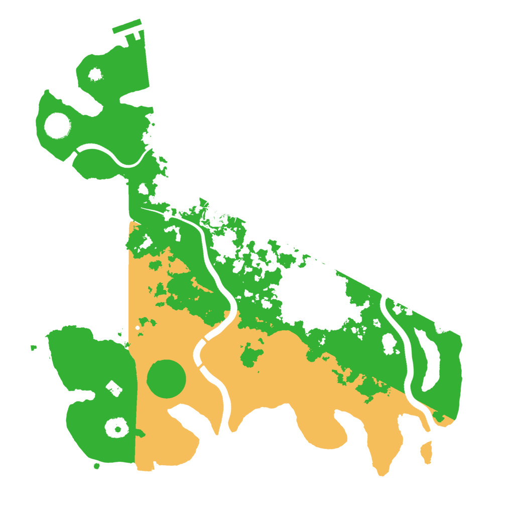 Biome Rust Map: Procedural Map, Size: 3500, Seed: 32842078