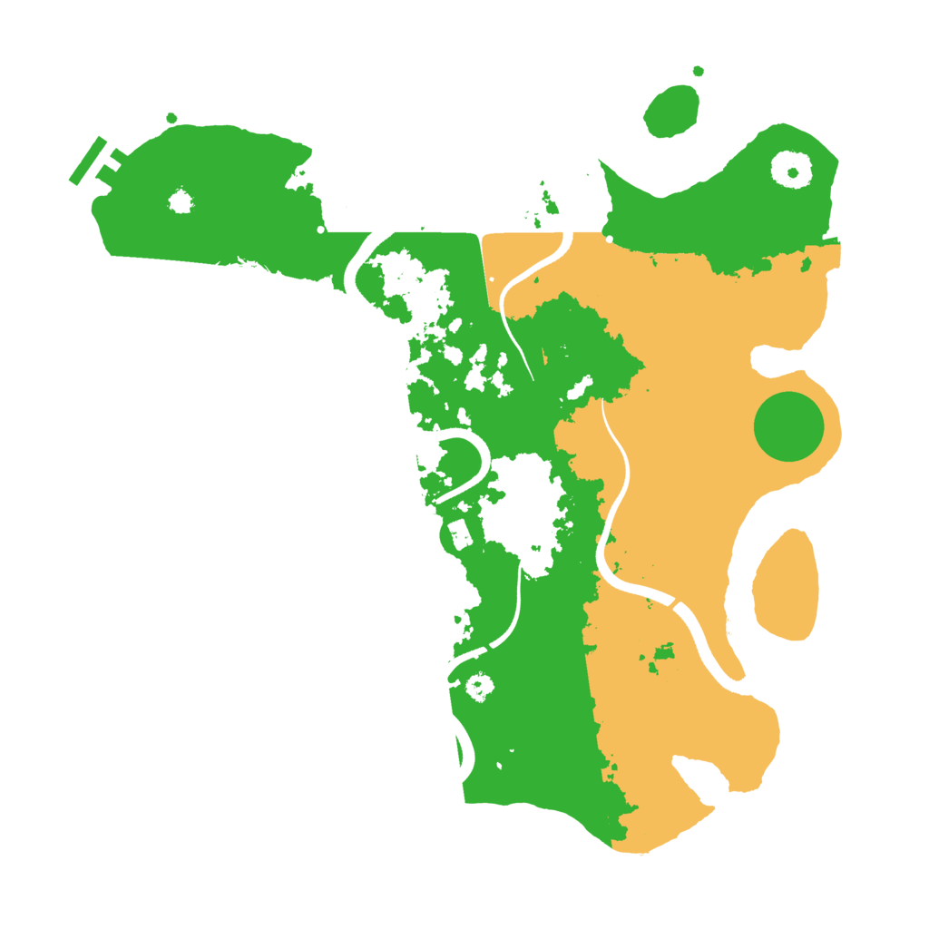 Biome Rust Map: Procedural Map, Size: 3500, Seed: 339521322