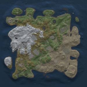 Thumbnail Rust Map: Procedural Map, Size: 3600, Seed: 271552201, 18 Monuments