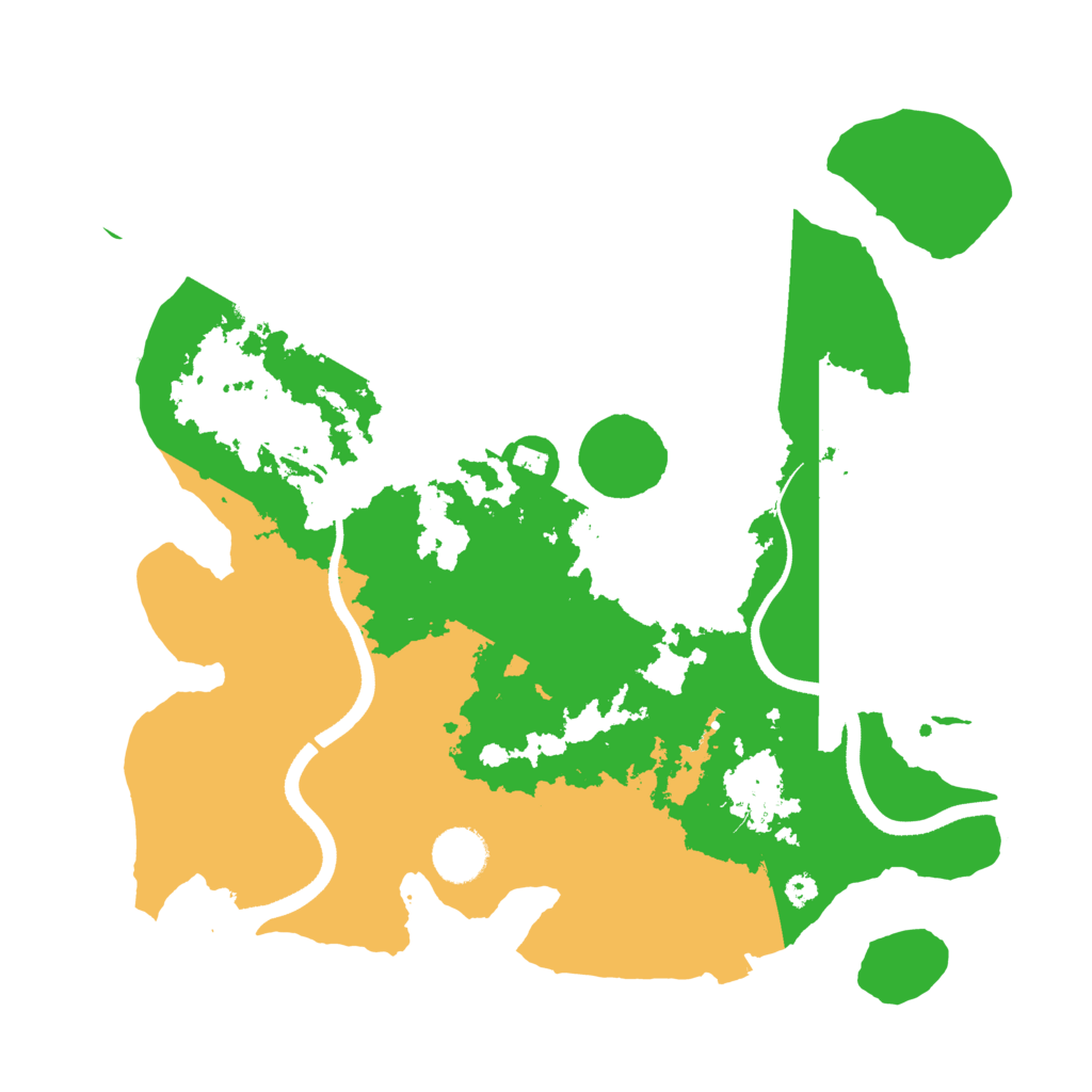 Biome Rust Map: Procedural Map, Size: 3500, Seed: 684309545