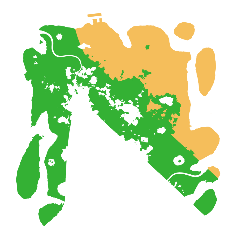 Biome Rust Map: Procedural Map, Size: 3500, Seed: 5455415