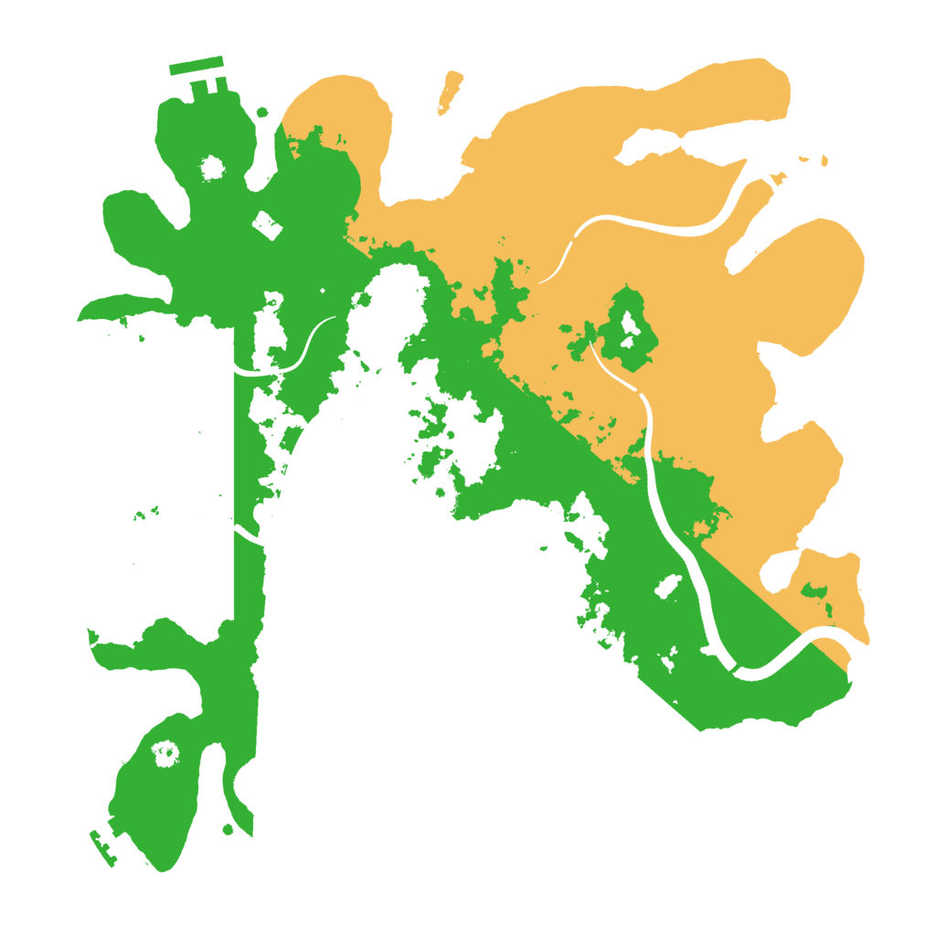 Biome Rust Map: Procedural Map, Size: 3500, Seed: 79979832