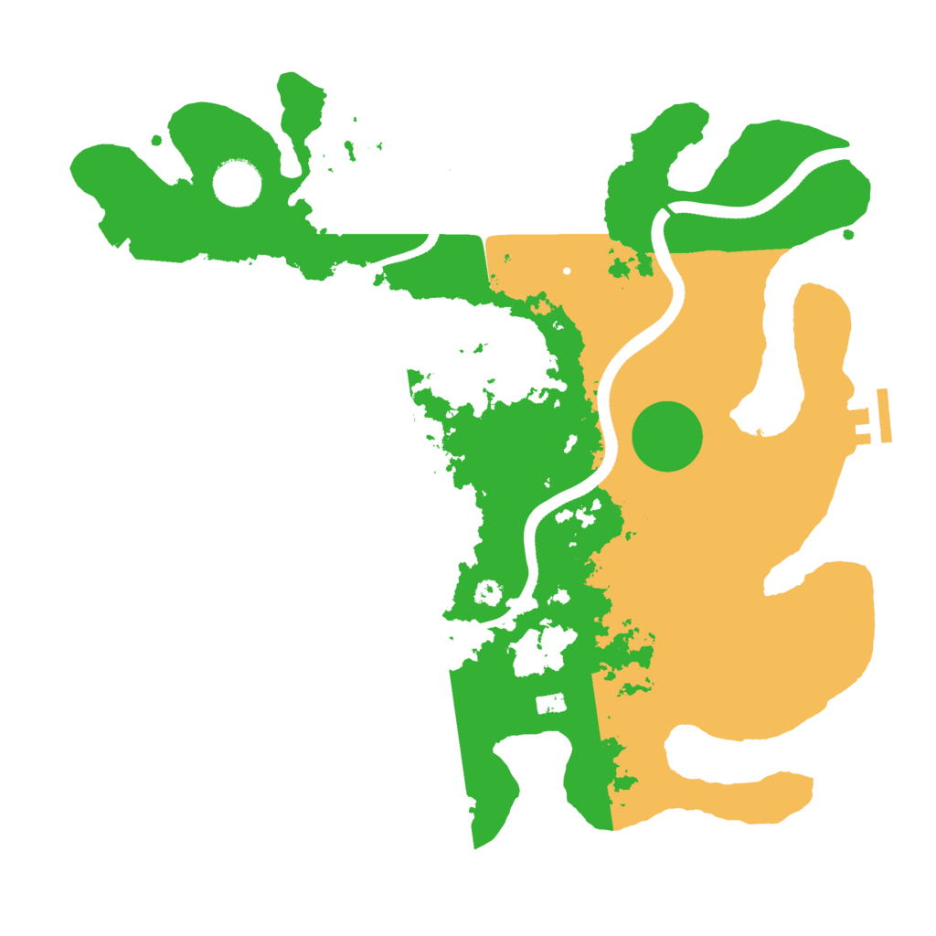 Biome Rust Map: Procedural Map, Size: 3500, Seed: 446355218