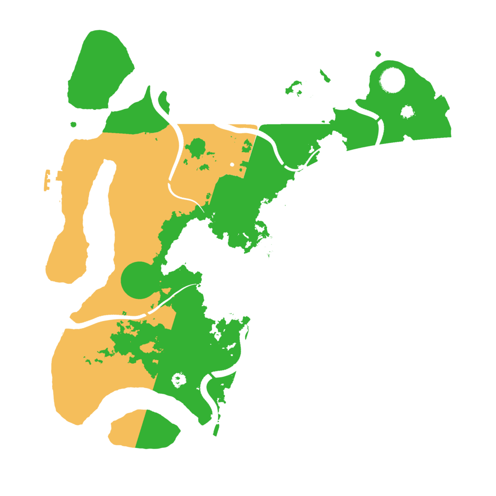Biome Rust Map: Procedural Map, Size: 3500, Seed: 1578382638