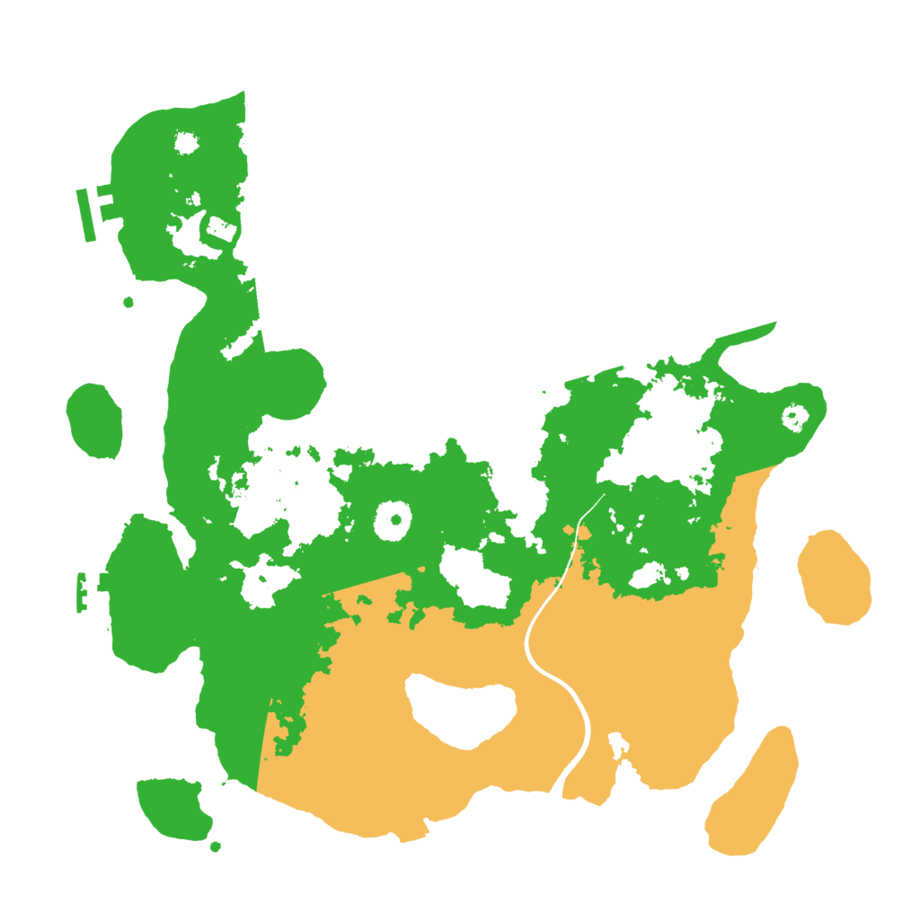 Biome Rust Map: Procedural Map, Size: 3500, Seed: 642412829