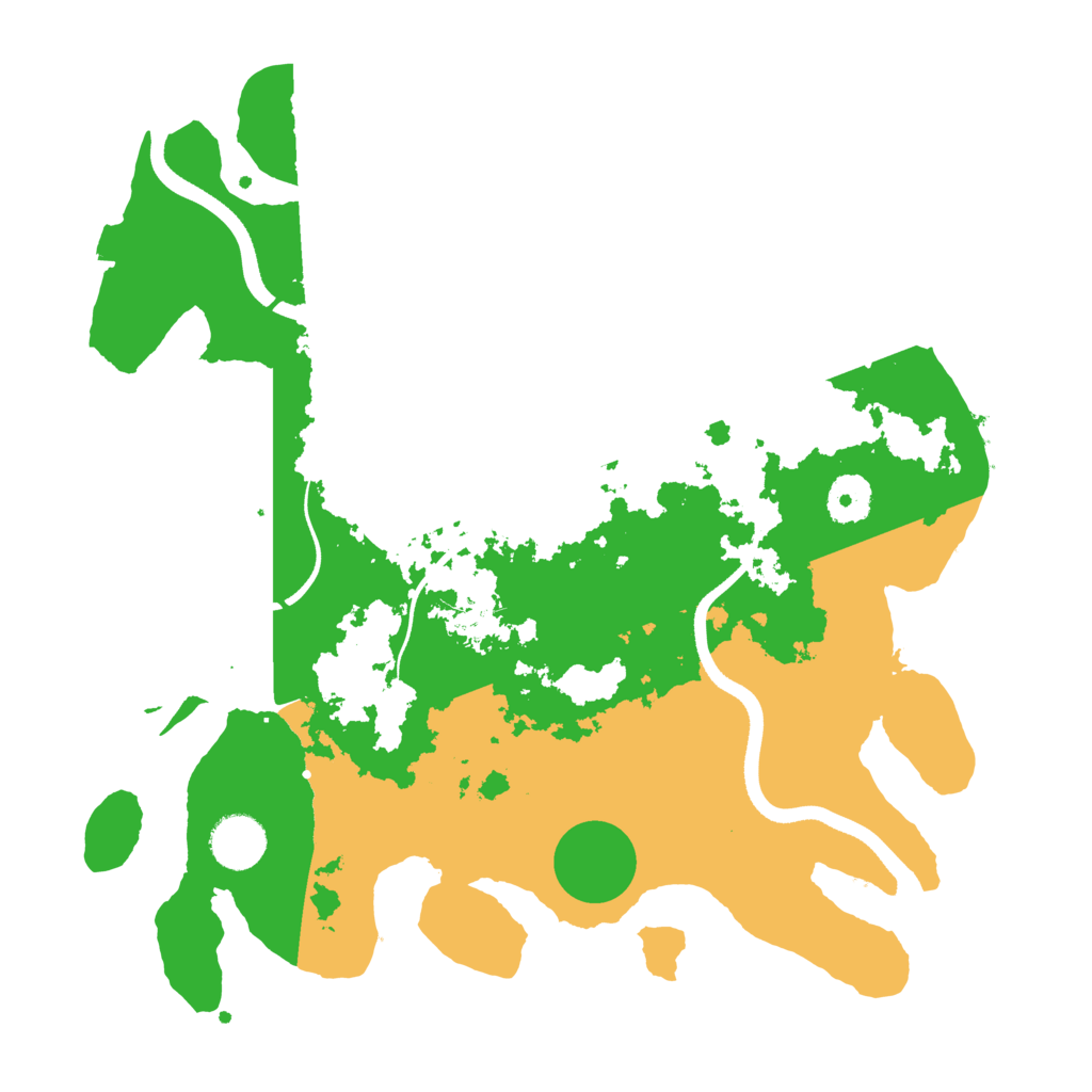 Biome Rust Map: Procedural Map, Size: 3500, Seed: 24871697